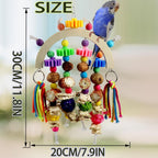 Parrot Bird Toys Natural Chew Corncob Wood Mango Cage Toys Small Medium Birds