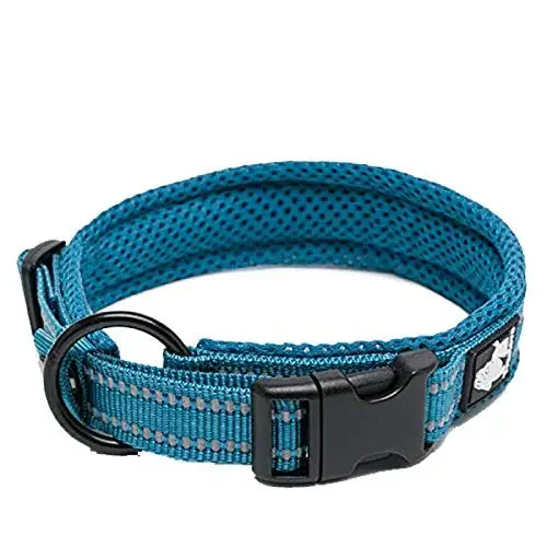 Nylon, Adjustable, Reflective Padded, Dog Collar