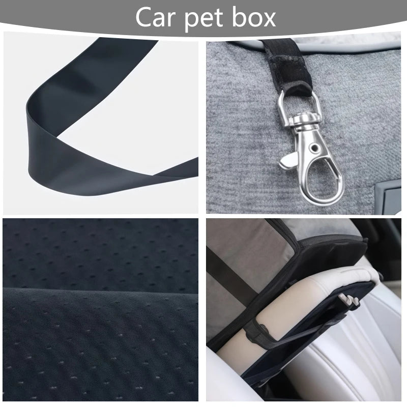 Center Console Pet Car Carrier for Cats and Dogs - Pet Travel Bag