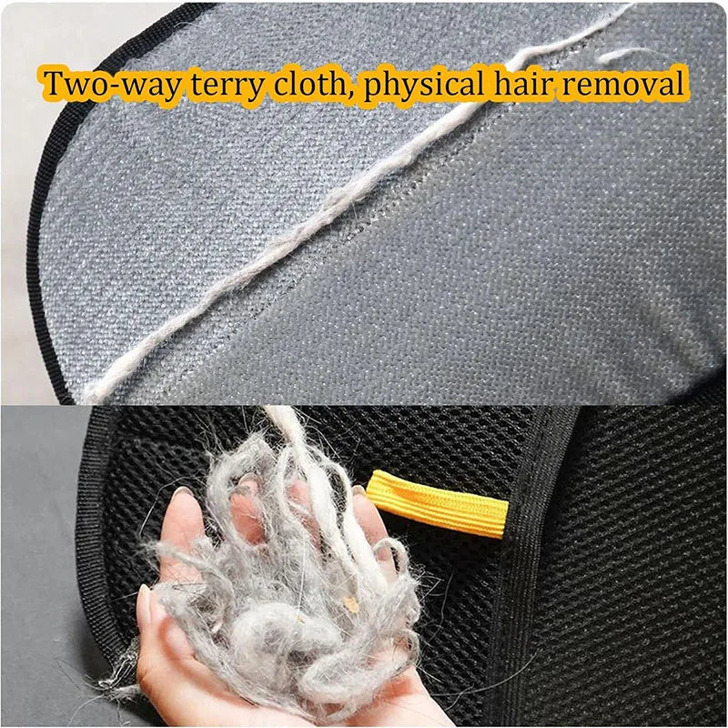 Reusable Pet Hair Removal Gloves Double-Sided Grooming