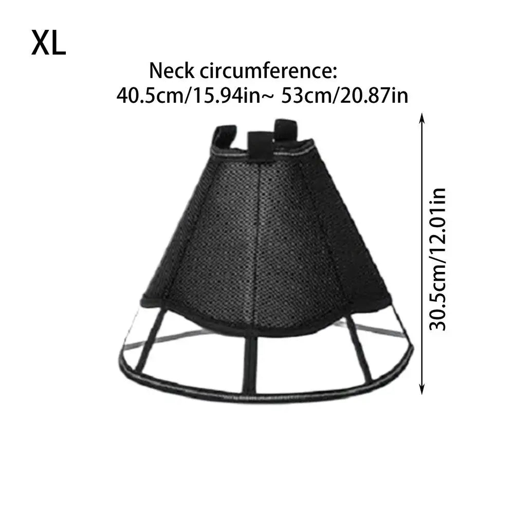 Dog Wound Soft Recovery Cone - Adjustable, Anti-Lick/Anti-Bite Shield, Breathable Pet Cone