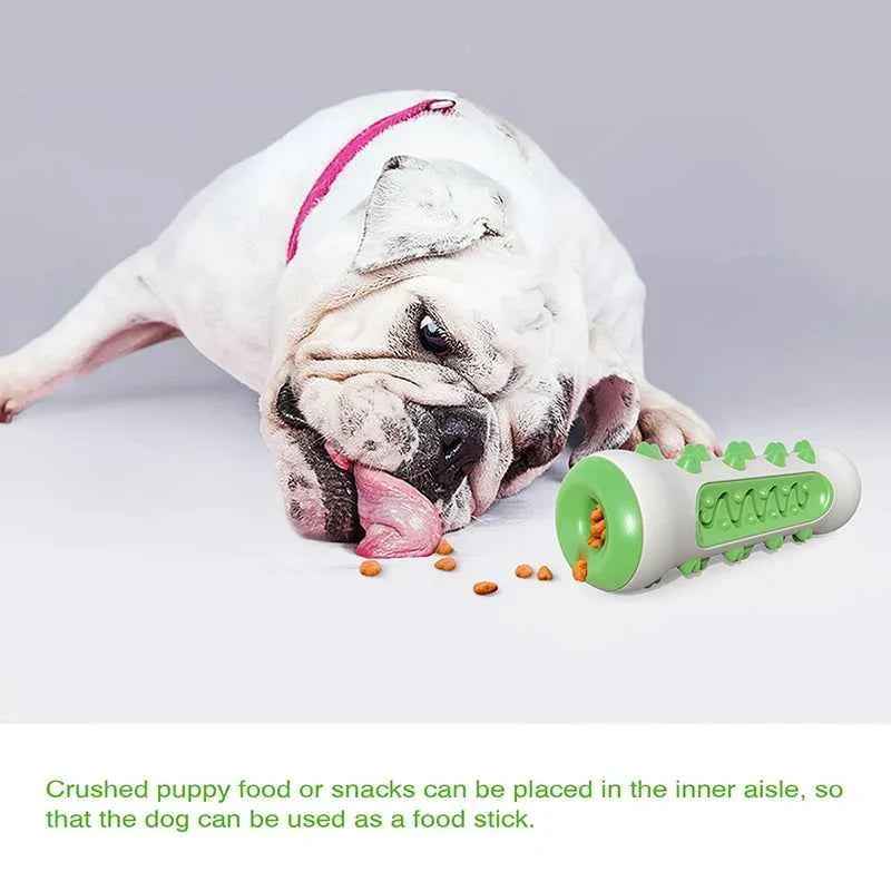 Chew-Resistant Rubber Dog Toy for Dental Health