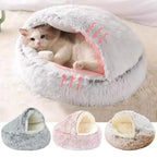 Plush Round, Warm, Soft, Comfortable Basket 2 in 1 Sleeping Bag / Bed