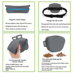 Pet Supplies Silicone Dogs Treat Bag Pet Portable Dog Training Waist Bag Outdoor Feeder Puppy Snack Reward Storage Bag with Belt