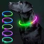 LED Pet Dog Collar for Night Safety | Bright USB Rechargeable