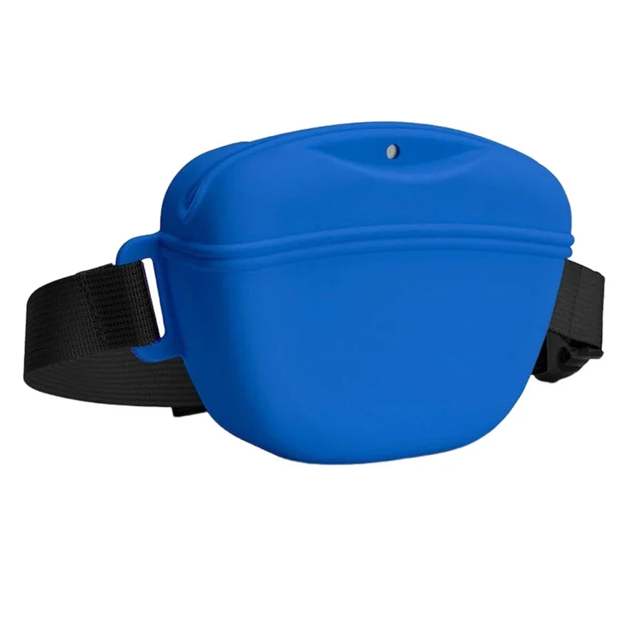 Pet Supplies Silicone Dogs Treat Bag Pet Portable Dog Training Waist Bag Outdoor Feeder Puppy Snack Reward Storage Bag with Belt