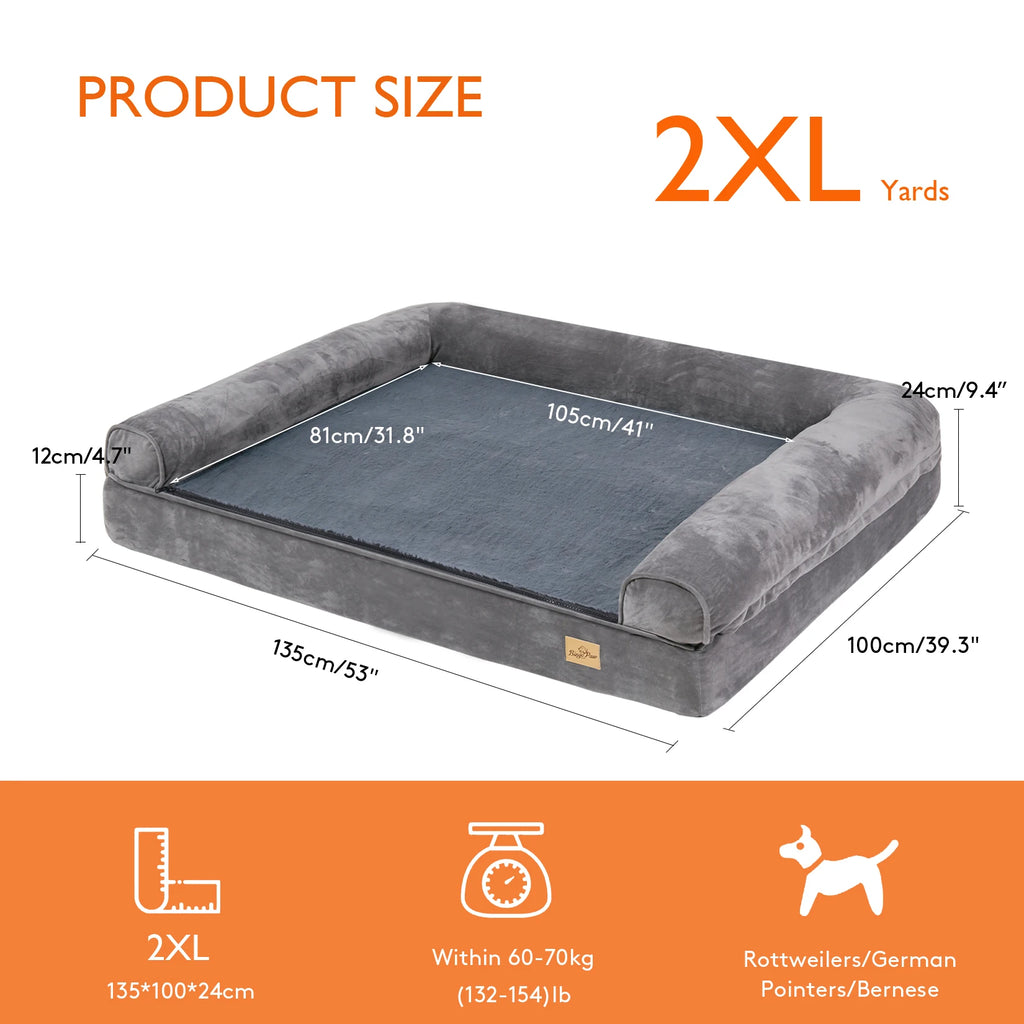 Orthopedic Dog Bed with Removable Washable Cover