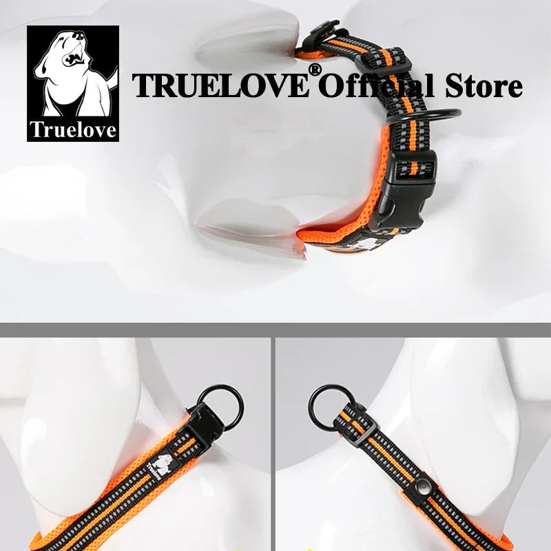 Nylon, Adjustable, Reflective Padded, Dog Collar
