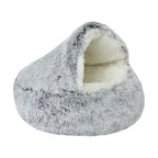 Plush Round, Warm, Soft, Comfortable Basket 2 in 1 Sleeping Bag / Bed
