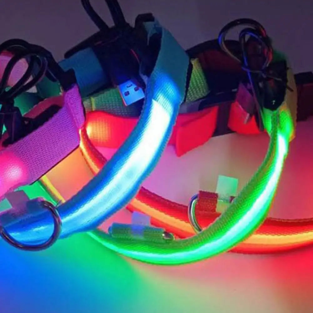 Adjustable, USB Rechargeable, LED Pet Harness - Glow-in-The-Dark Safety Harness