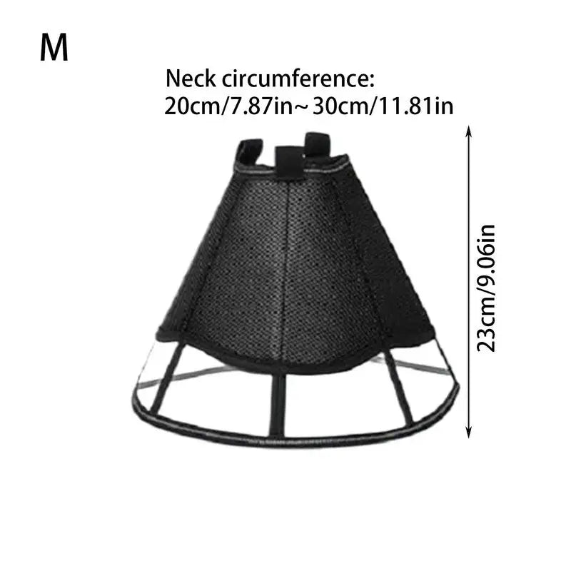 Dog Wound Soft Recovery Cone - Adjustable, Anti-Lick/Anti-Bite Shield, Breathable Pet Cone