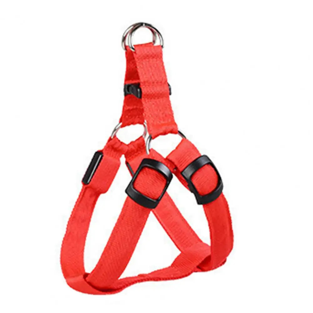 Adjustable, USB Rechargeable, LED Pet Harness - Glow-in-The-Dark Safety Harness
