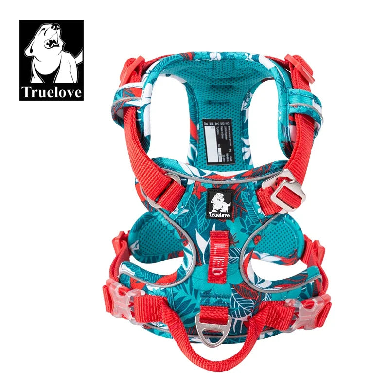 Dog Harness - Special Edition and Upgraded Version - Reflective Camouflage Nylon - Easy to Adjust