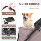 Portable, Foldable Dog Stroller  with 4 Wheels and Detachable Fashion Bag