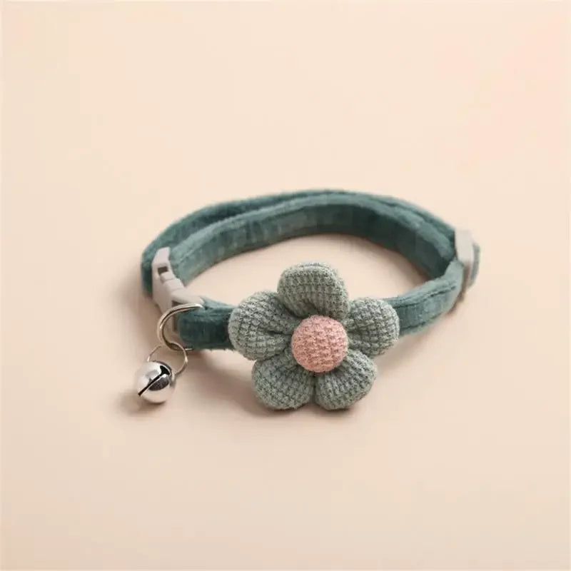 Flower Bell Collar for Cats