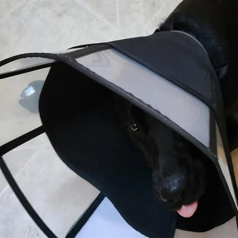 Dog Wound Soft Recovery Cone - Adjustable, Anti-Lick/Anti-Bite Shield, Breathable Pet Cone