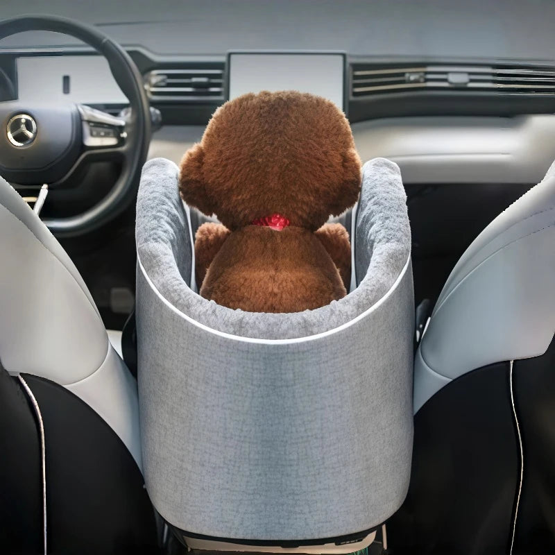Center Console Pet Car Carrier for Cats and Dogs - Pet Travel Bag