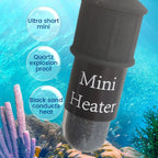 10W Mini Aquarium Heater for Small Fish Tank Constant Temperature Heater with Digital Display Adjustable 5V/2A USB heating rod