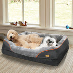 Dog Bed Waterproof, Anti Allergy, Fleece, Removable, Washable Cover