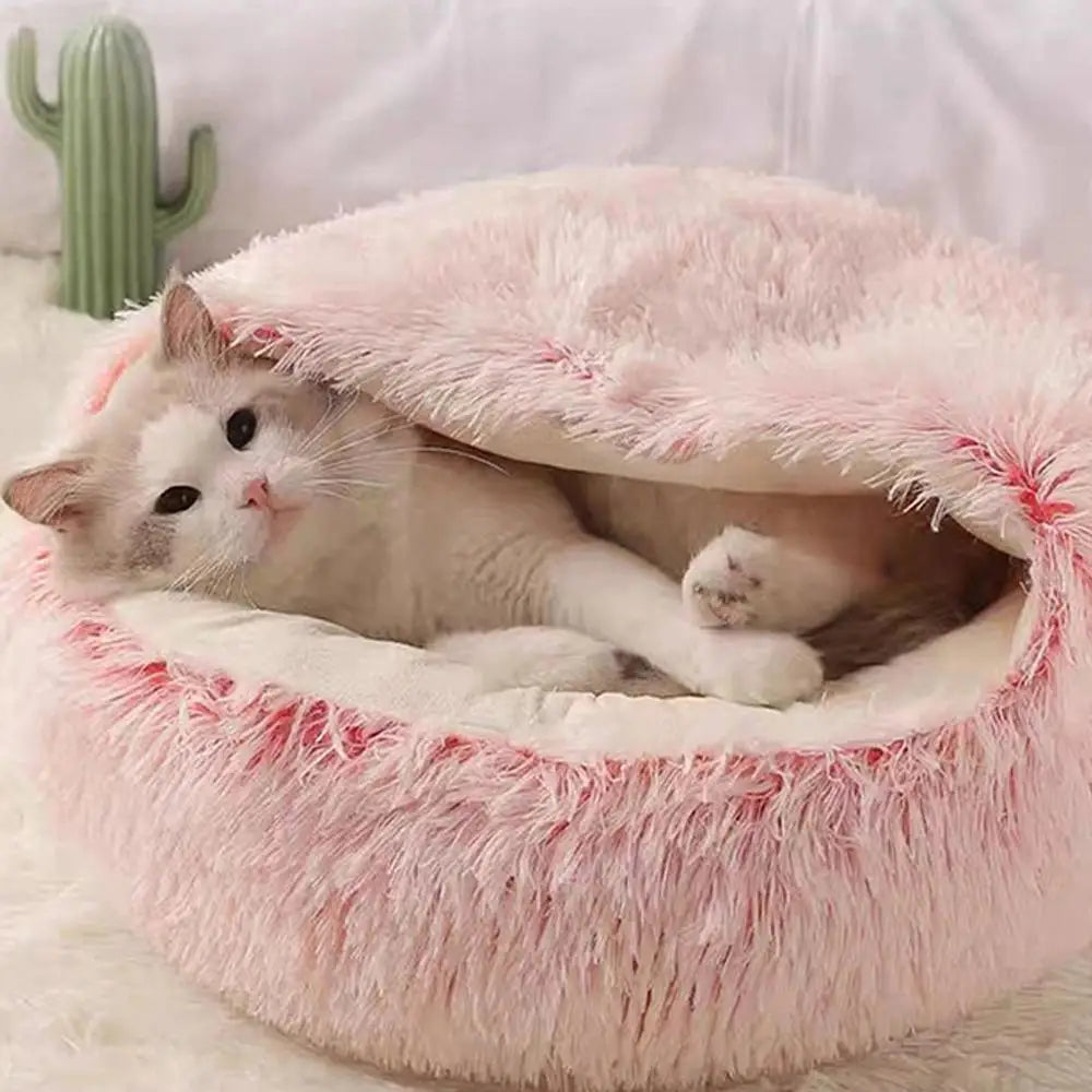 Plush Round, Warm, Soft, Comfortable Basket 2 in 1 Sleeping Bag / Bed