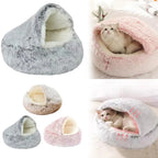 Plush Round, Warm, Soft, Comfortable Basket 2 in 1 Sleeping Bag / Bed