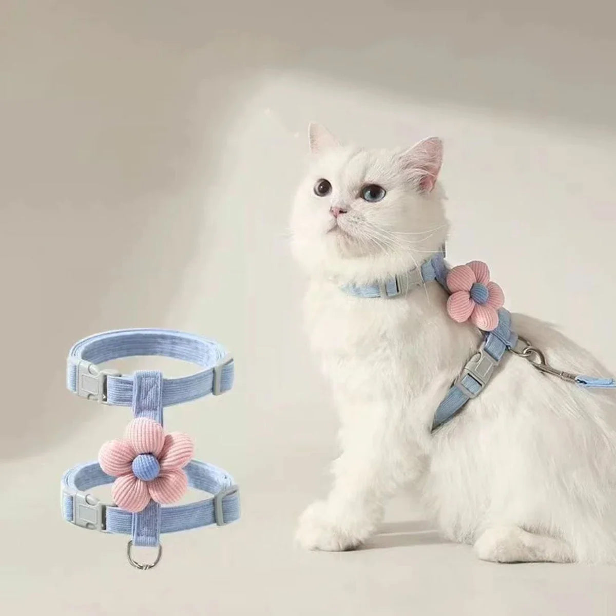 Adjustable Harness & Leash Set for Cats