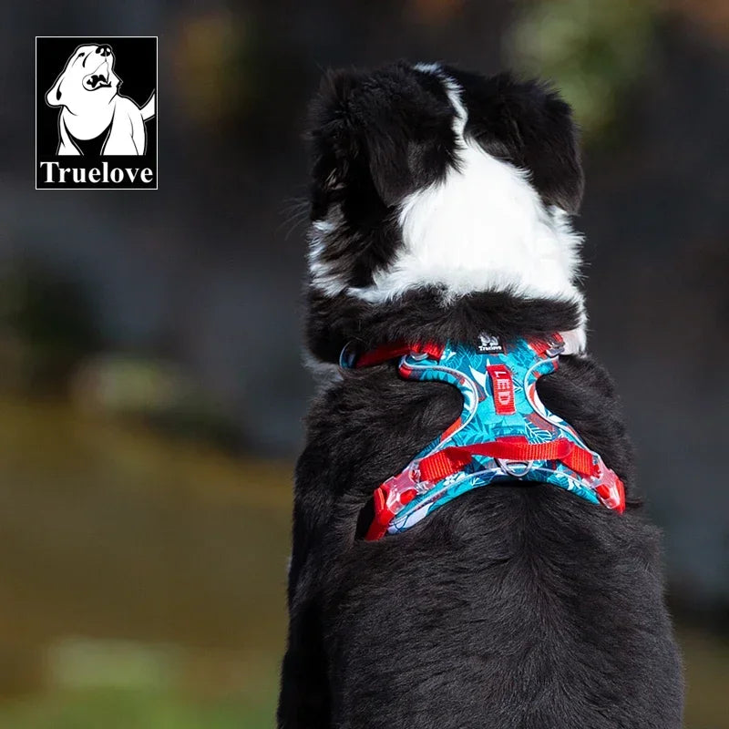 Dog Harness - Special Edition and Upgraded Version - Reflective Camouflage Nylon - Easy to Adjust