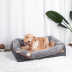 Dog Bed Waterproof, Anti Allergy, Fleece, Removable, Washable Cover