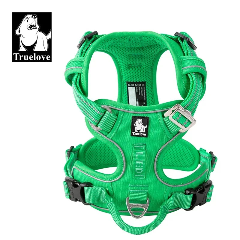 Dog Harness - Special Edition and Upgraded Version - Reflective Camouflage Nylon - Easy to Adjust