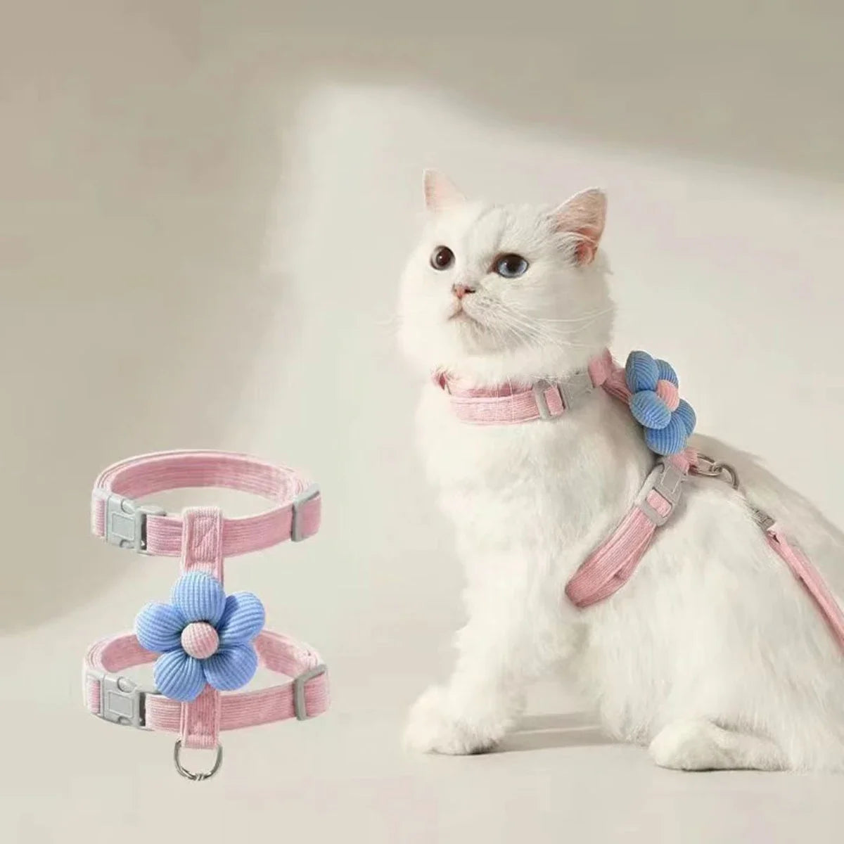 Adjustable Harness & Leash Set for Cats