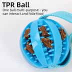 Dog Toy, Rope, Squeaky, Chew Interactive Toy with Elastic Drawstring
