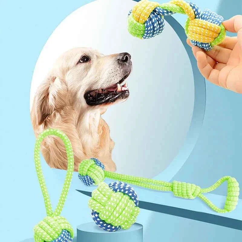 Interactive Cotton Rope Dog Toys for Puppies & Adults