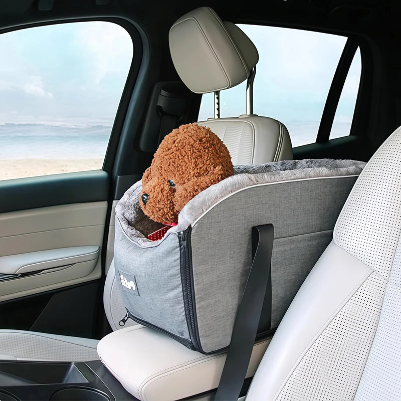 Center Console Pet Car Carrier for Cats and Dogs - Pet Travel Bag