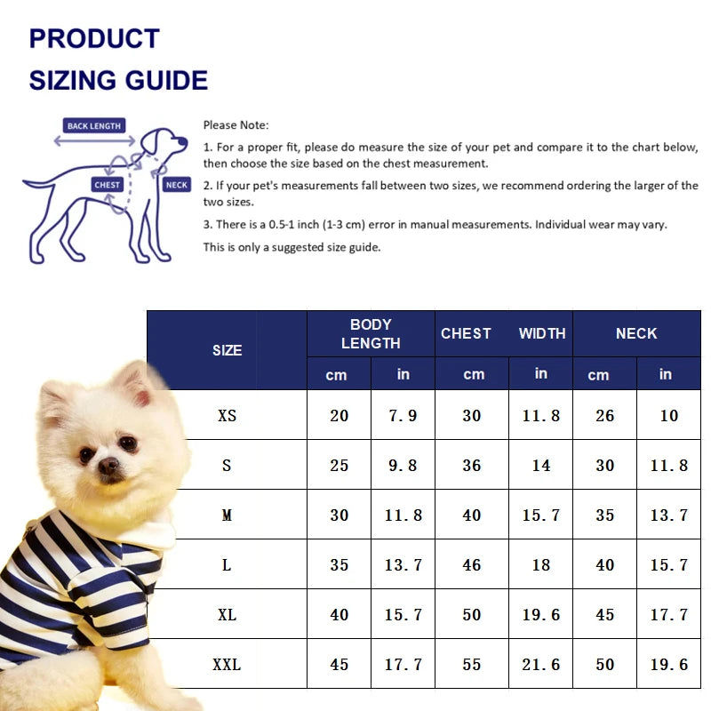 Polo Striped Shirt for Dogs or Cats