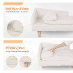 Elevated Pet Stool Bed, with Cozy Waterproof Pad and Sturdy Wood Legs