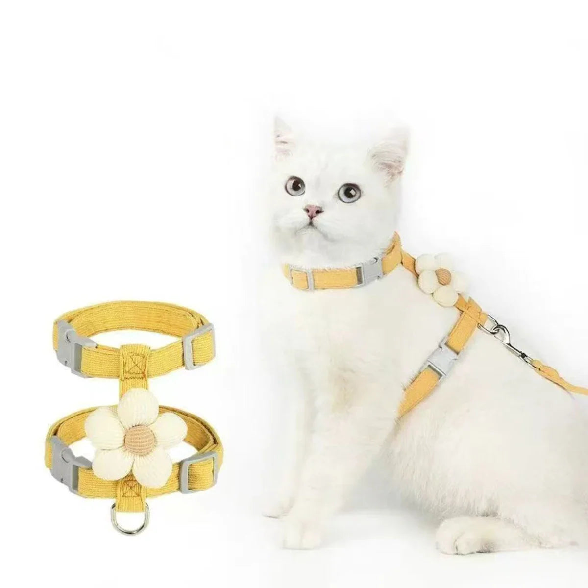 Adjustable Harness & Leash Set for Cats