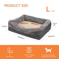 Dog Bed Waterproof, Anti Allergy, Fleece, Removable, Washable Cover