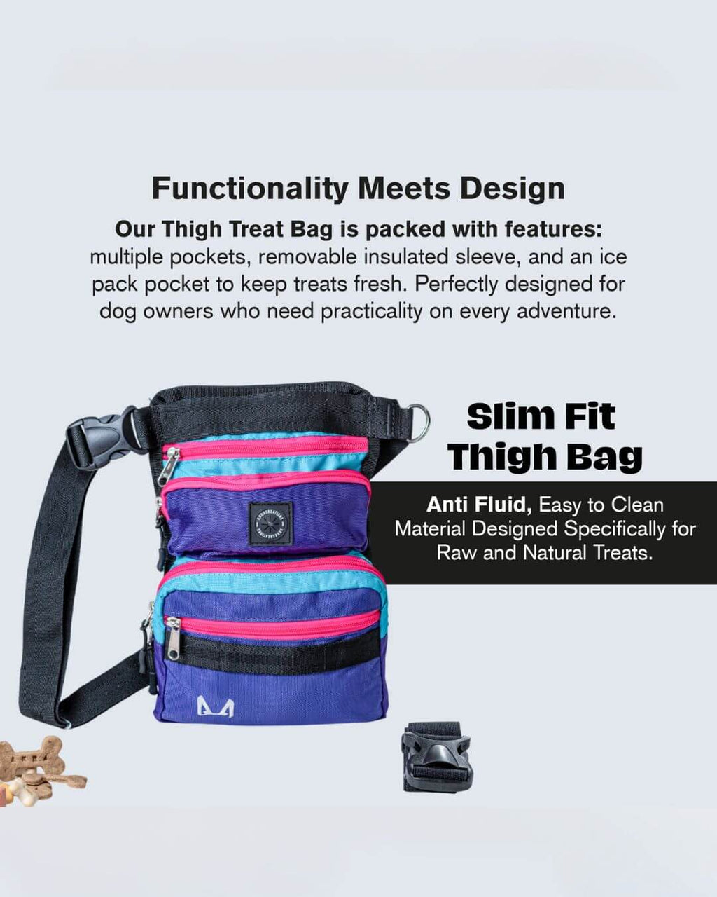 Slim Fit Thigh Treat Bag – Dog Training Pouch