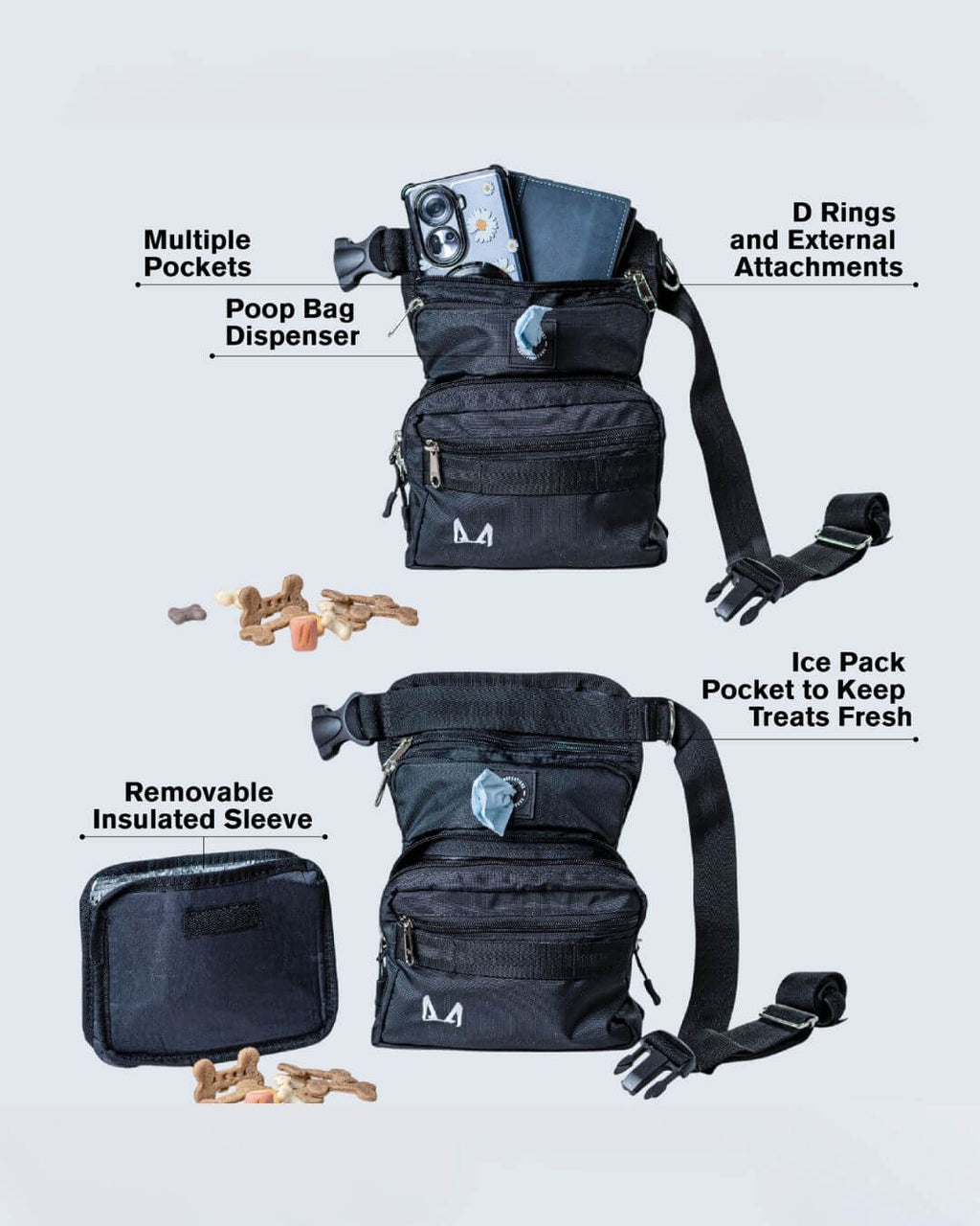 Slim Fit Thigh Treat Bag – Dog Training Pouch