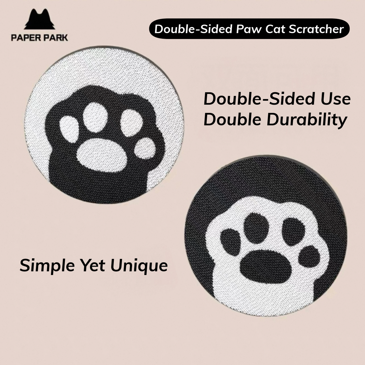 Paper Park | Double-Sided Cat Scratcher (Paw)
