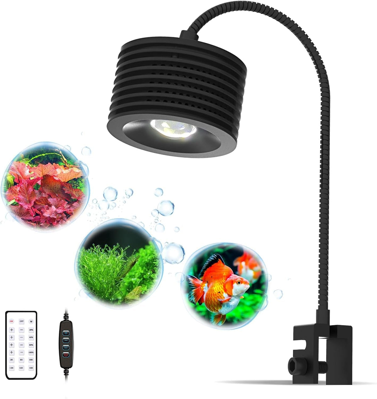 LED Aquarium Light, Planted Tank Light 4 Channels Remote Control