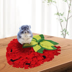 Mat Interactive Pet Sniffing Slow Feeder Mat Pet Forage Slow Feed Mat With Strawberry Shape For Animals Dog Puppy Cat Rabbit