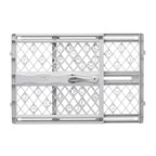 Portable Pet Gate 26 -40 Wide Pressure Mount No Tools Light Gray 8871 Paws