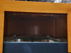 90 Gallon Glass 3/4 Cylinder Round Reef Aquarium With Stand and Canopy in Golden Oak