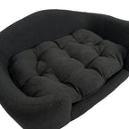 Elevated Dog Bed Frame for Small Dogs with Rubber Wood Legs - Dark Grey