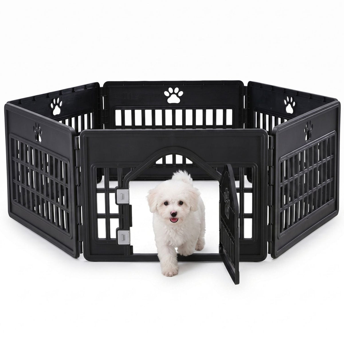 Plastic Dog With Movable Enclosure, Suitable For Small And Medium-sized Dogs, Cats And Rabbits.
