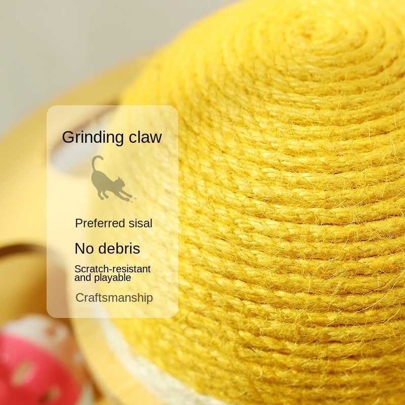 Sisal Rope Cat Scratcher Ball Toys Interactive Scratching Post Kitten Toy Furnature Scraper Grinding Scratch Board Ball For Cats