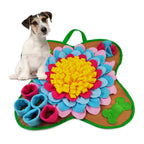 Ankilo Snuffle Mat for Dogs 20*20 Interactive Foraging Puzzle Blanket Dog Feeding Mat with Non-Slip Bottom Foldable Pet Snuffle Mat for Sniffing Slow Feeding and Stress Release