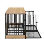 Dog Crate Furniture with Two Combined Rooms