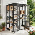Outdoor Cat Enclosure Fir Wood Catio